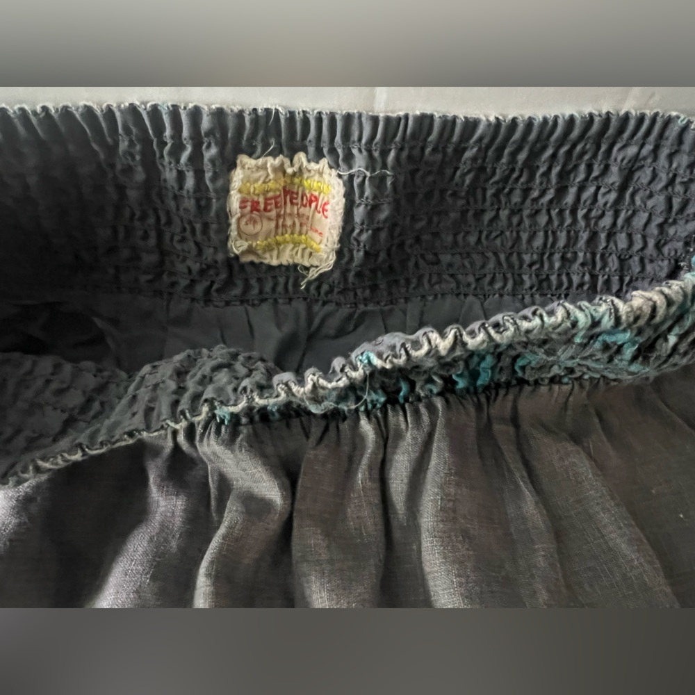 Free People Gray and Teal A-Line Skirt - Picture 8 of 16